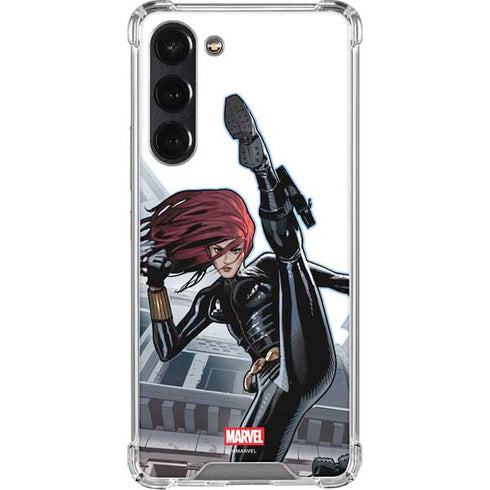 Marvel Black Widow High Kick Galaxy S23 Plus Clear Case