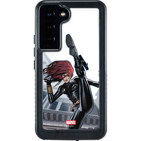 Marvel Black Widow High Kick Galaxy S23 Plus Waterproof Case