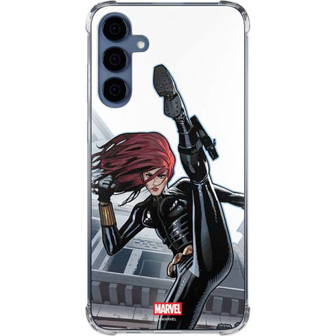 Marvel Black Widow High Kick Galaxy S24 Clear Case