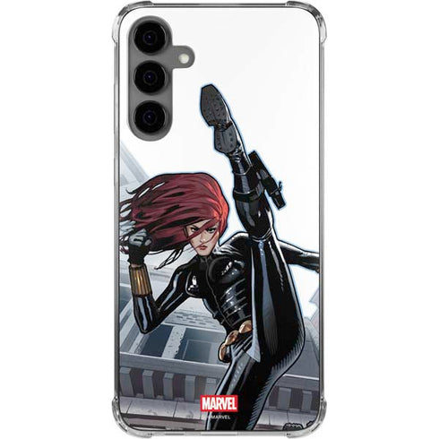 Marvel Black Widow High Kick Galaxy S24 Plus Clear Case