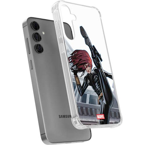 Marvel Black Widow High Kick Galaxy S24 Plus Clear Case