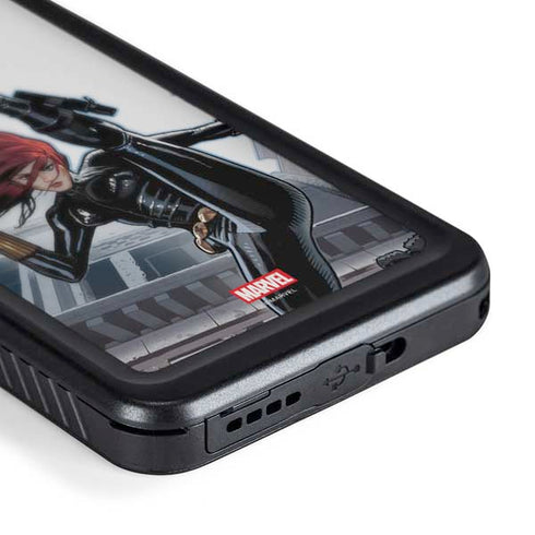 Marvel Black Widow High Kick Galaxy S24 Plus Waterproof Case