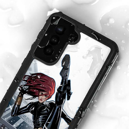 Marvel Black Widow High Kick Galaxy S24 Plus Waterproof Case