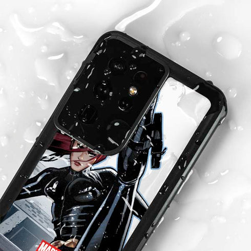 Marvel Black Widow High Kick Galaxy S24 Ultra Waterproof Case