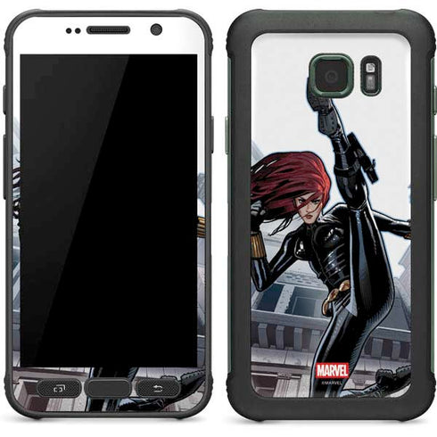 Marvel Black Widow High Kick Galaxy S7 Active Skin