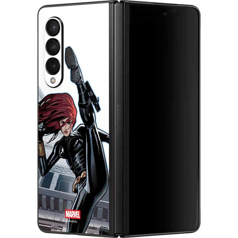 Marvel Black Widow High Kick Galaxy Z Fold3 5G Skin