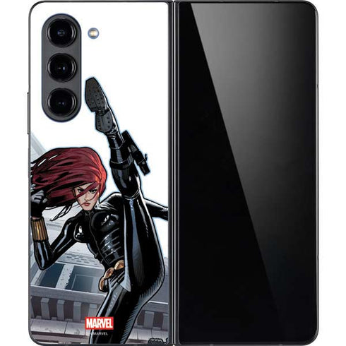 Marvel Black Widow High Kick Galaxy Z Fold5 5G Skin