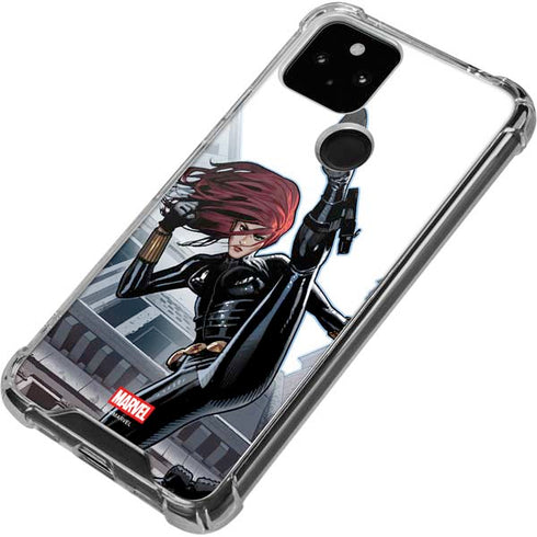 Marvel Black Widow High Kick Google Pixel 5a 5G Clear Case