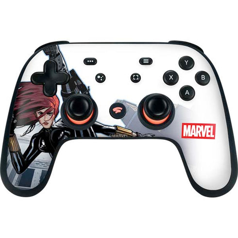 Marvel Black Widow High Kick Google Stadia Controller Skin