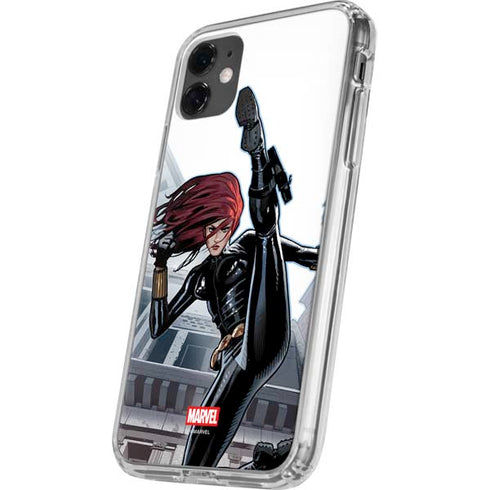 Marvel Black Widow High Kick iPhone 11 Clear Case