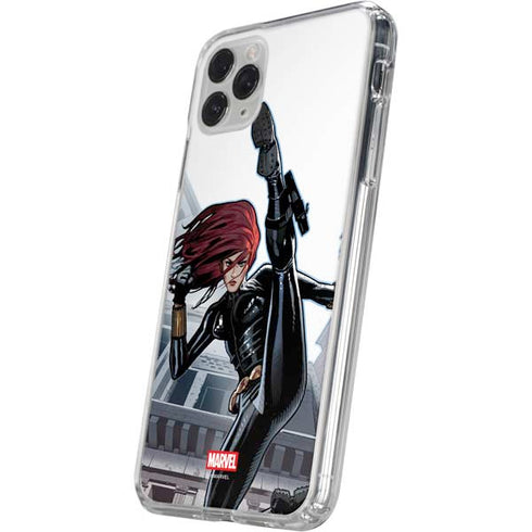 Marvel Black Widow High Kick iPhone 11 Pro Clear Case