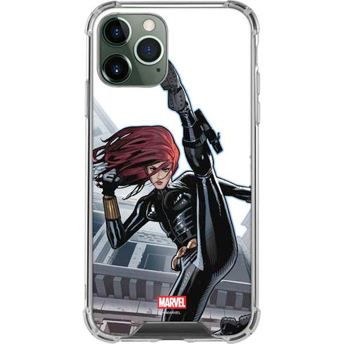 Marvel Black Widow High Kick iPhone 12 Pro Clear Case