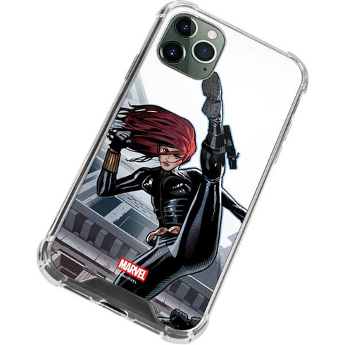 Marvel Black Widow High Kick iPhone 12 Pro Clear Case