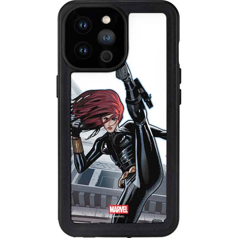 Marvel Black Widow High Kick iPhone 14 Pro Max Waterproof Case