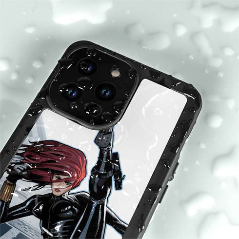 Marvel Black Widow High Kick iPhone 14 Pro Max Waterproof Case