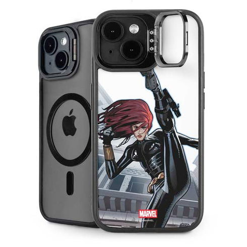 Marvel Black Widow High Kick iPhone 15 Kickstand Case