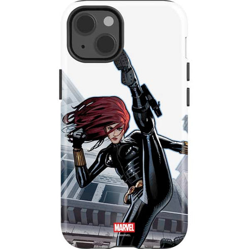 Marvel Black Widow High Kick iPhone 15 Plus Impact Case