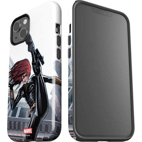 Marvel Black Widow High Kick iPhone 15 Plus Impact Case