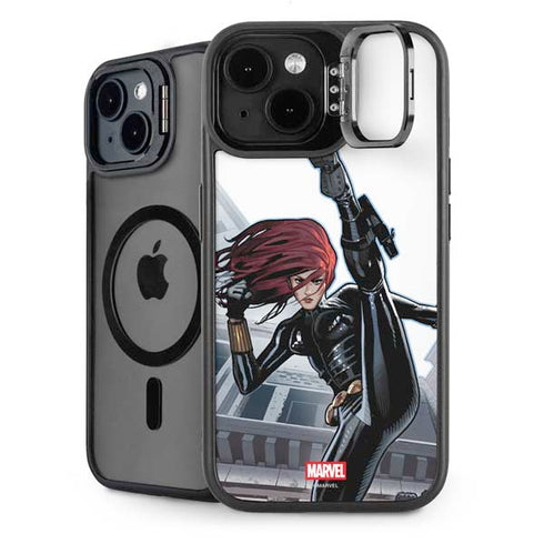 Marvel Black Widow High Kick iPhone 15 Plus Kickstand Case