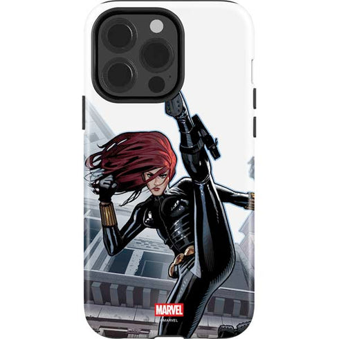 Marvel Black Widow High Kick iPhone 15 Pro Impact Case