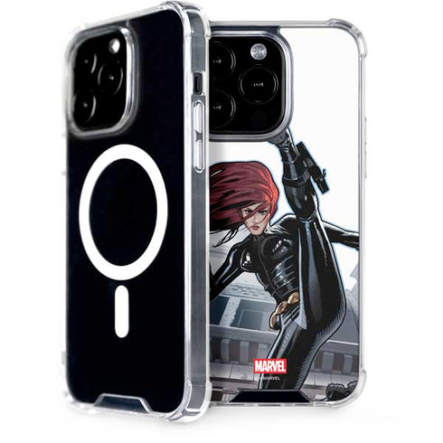 Marvel Black Widow High Kick iPhone 15 Pro MagSafe Case