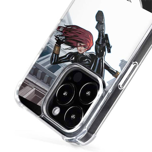 Marvel Black Widow High Kick iPhone 15 Pro MagSafe Case