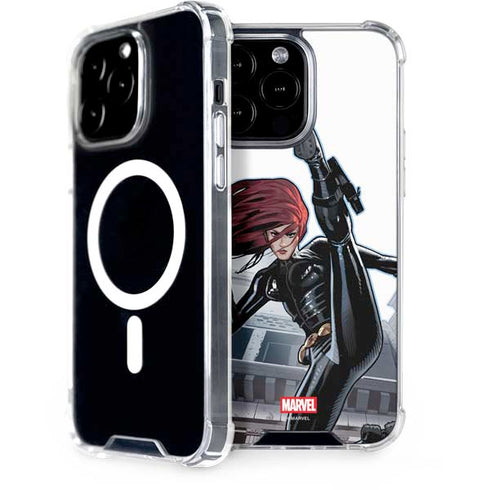 Marvel Black Widow High Kick iPhone 15 Pro Max MagSafe Case