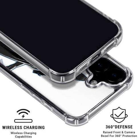 Marvel Black Widow High Kick iPhone 16 Clear Case