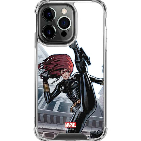 Marvel Black Widow High Kick iPhone 16 Pro Max Clear Case