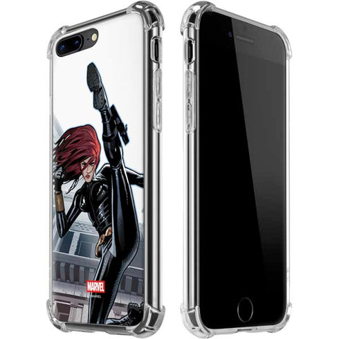 Marvel Black Widow High Kick iPhone 7/8 Plus Clear Case