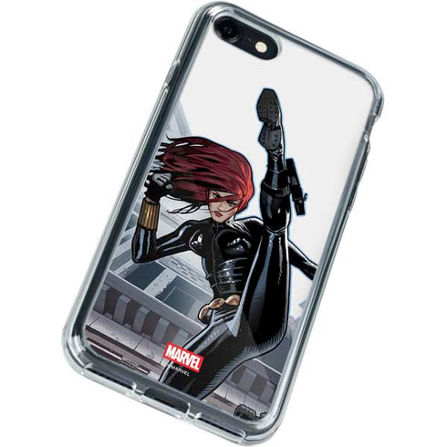 Marvel Black Widow High Kick iPhone SE (2nd & 3rd Gen) Clear Case
