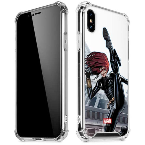 Marvel Black Widow High Kick iPhone X/XS Clear Case