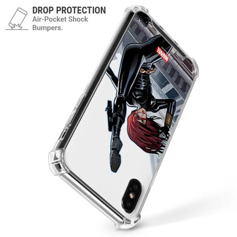 Marvel Black Widow High Kick iPhone XS Max Clear Case