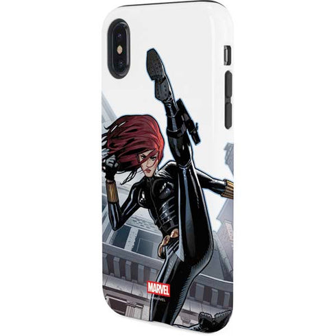 Marvel Black Widow High Kick iPhone XS Pro Case