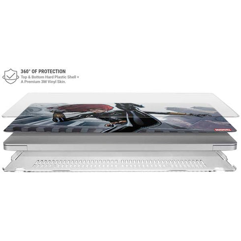 Marvel Black Widow High Kick MacBook Air 15in (2023-2025) Case plus Skin