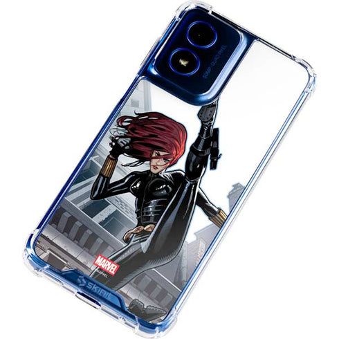 Marvel Black Widow High Kick Moto G 5G (2024) Clear Case