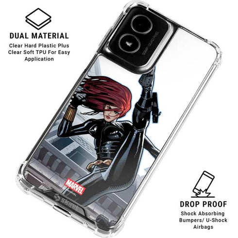 Marvel Black Widow High Kick Moto G Power 5G (2024) Clear Case