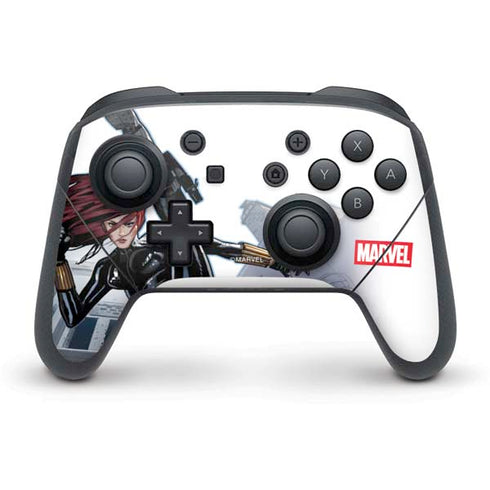 Marvel Black Widow High Kick Nintendo Switch Pro Controller Skin