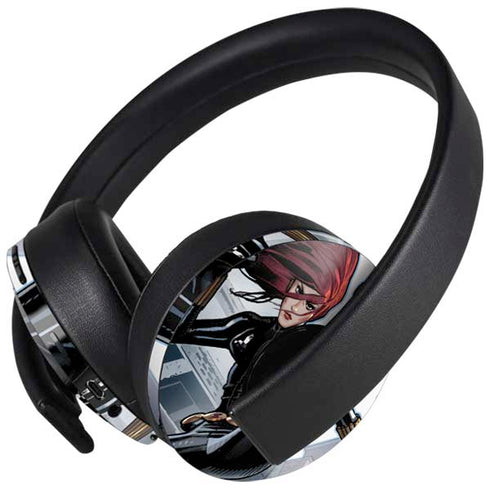 Marvel Black Widow High Kick PlayStation 4 Gold Wireless Headset Skin