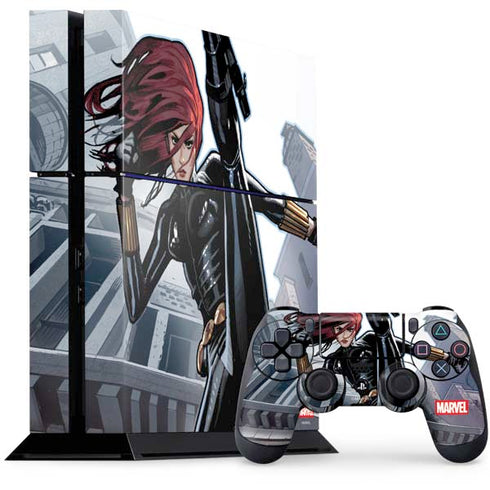 Marvel Black Widow High Kick PS4 Console and Controller Bundle Skin