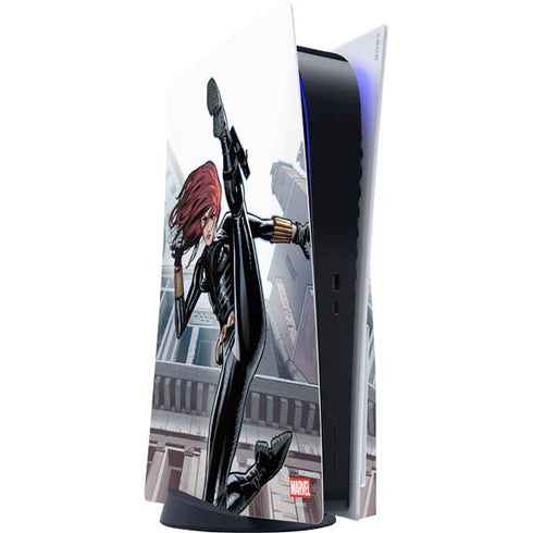 Marvel Black Widow High Kick PS5 Console Skin