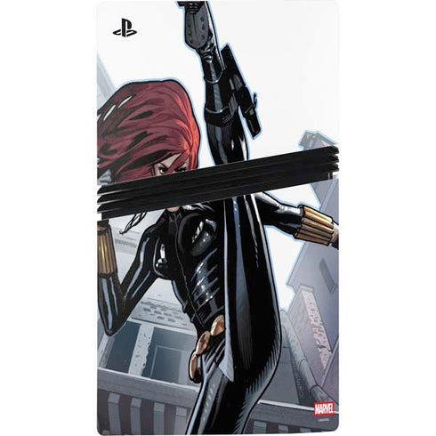 Marvel Black Widow High Kick PS5 Pro Console Skin