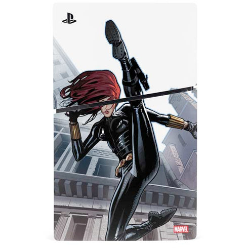 Marvel Black Widow High Kick PS5 Slim Disk Console Skin