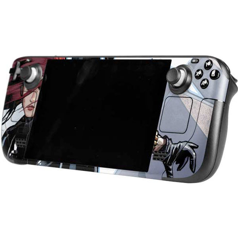 Marvel Black Widow High Kick Steam Deck Handheld Gaming Computer OLED Skin