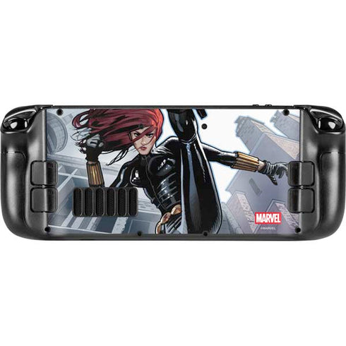 Marvel Black Widow High Kick Steam Deck Handheld Gaming Computer Skin