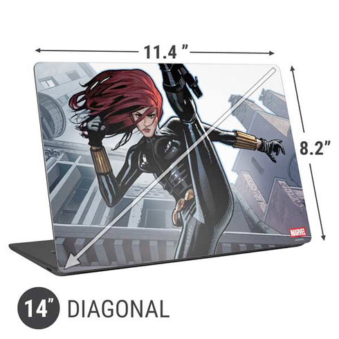 Marvel Black Widow High Kick Universal Laptop 14in (11.4 x 8.2in) Skin