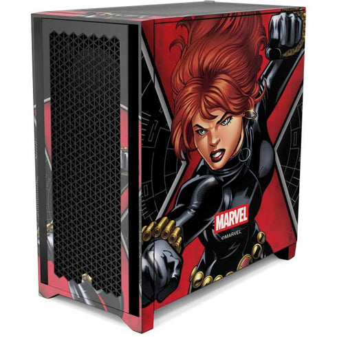 Marvel Black Widow Natasha Romanova Corsair 4000D Tempered Glass Mid-Tower ATX Case Skin