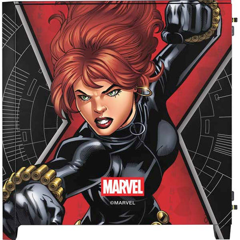 Marvel Black Widow Natasha Romanova Corsair 4000D Tempered Glass Mid-Tower ATX Case Skin