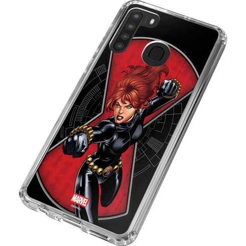 Marvel Black Widow Natasha Romanova Galaxy A21 Clear Case