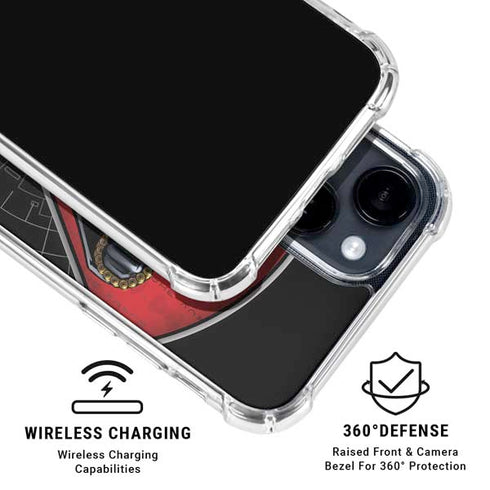 Marvel Black Widow Natasha Romanova iPhone 15 Plus Clear Case